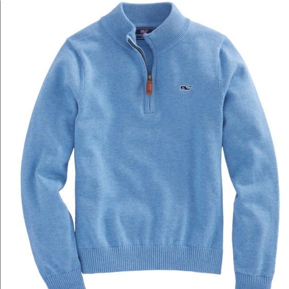 Vineyard vines classic pullover 1/4 zip sweater - Picture 1 of 5